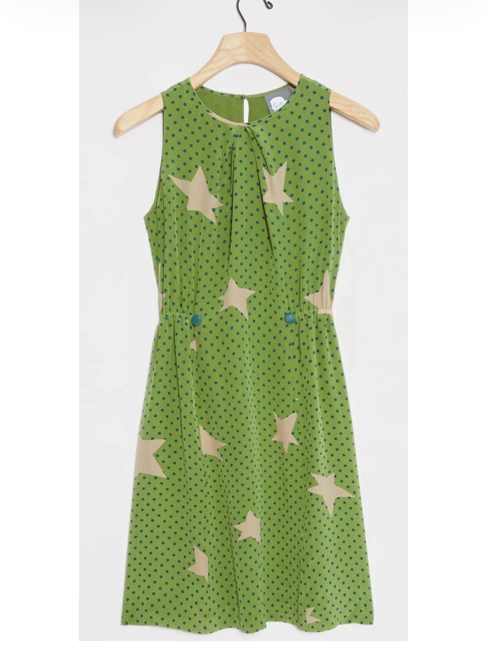 Anthropologie girls from Savoy Green Star & Dot Sleeveless Mini Dress